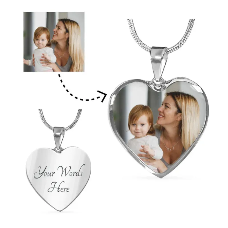 Personalized Cordate Pendant Necklace