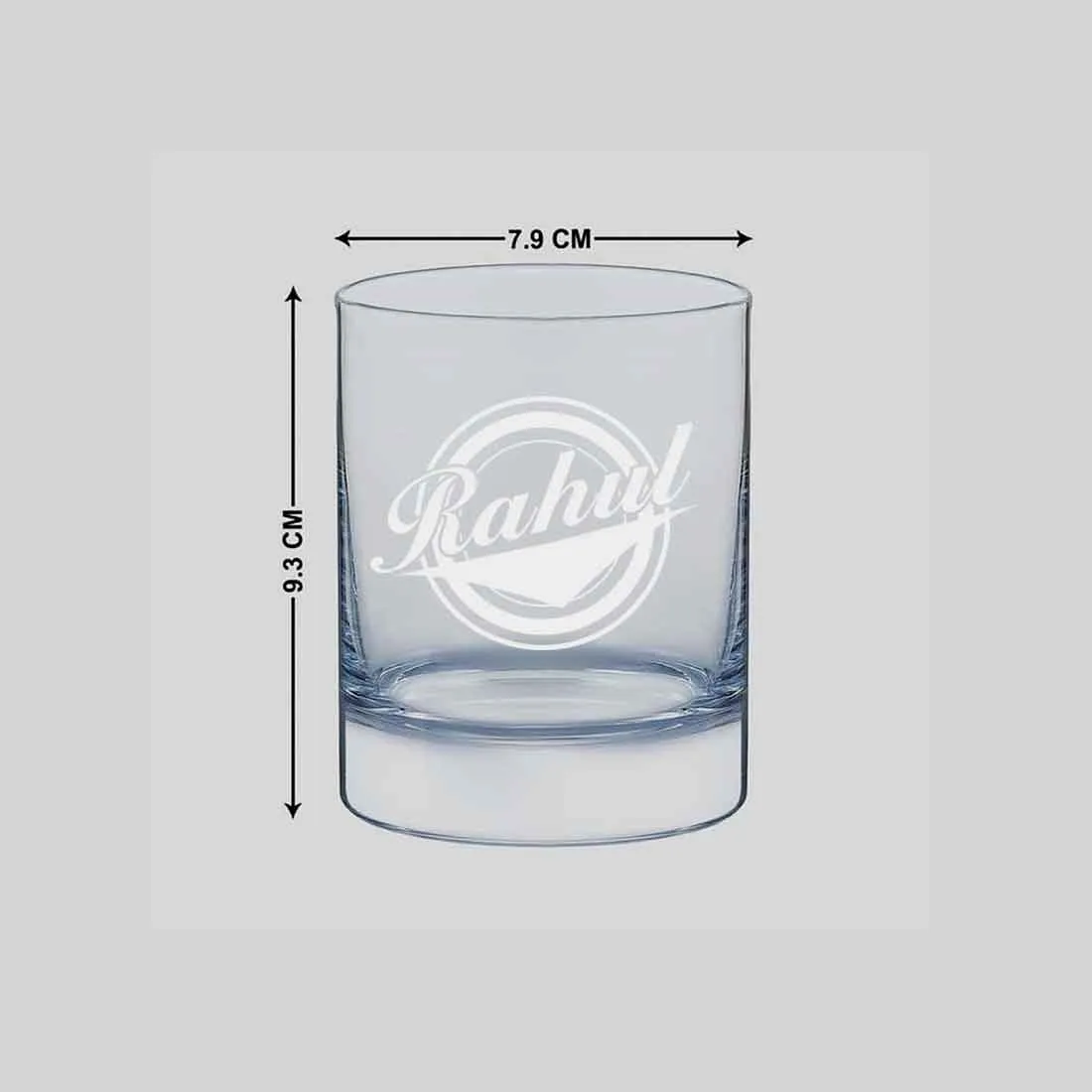 Personalized Whiskey Glass with Name - Gift for Husband Boyfriend - Retro