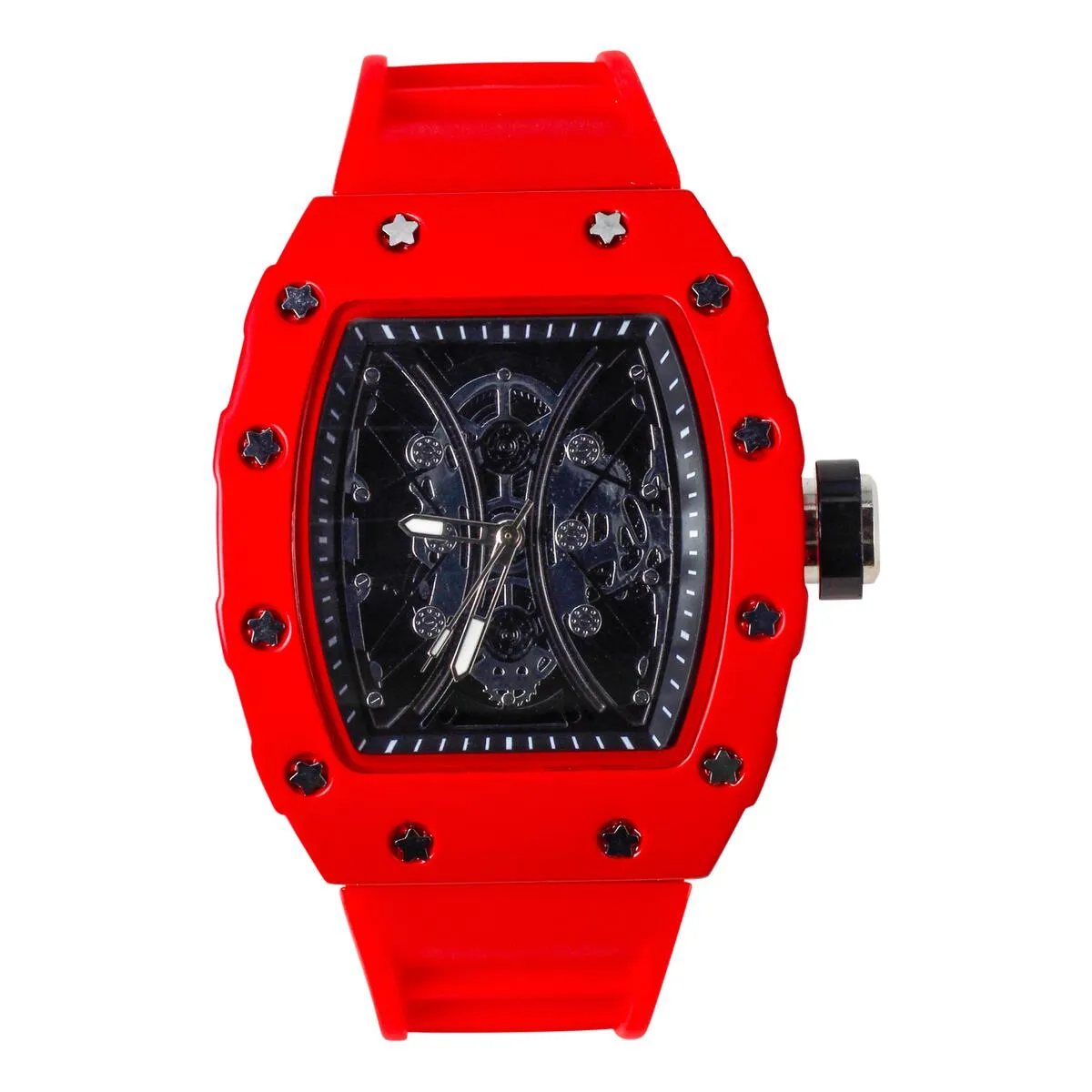 Popular Skeleton Dial Hip Hop Watch