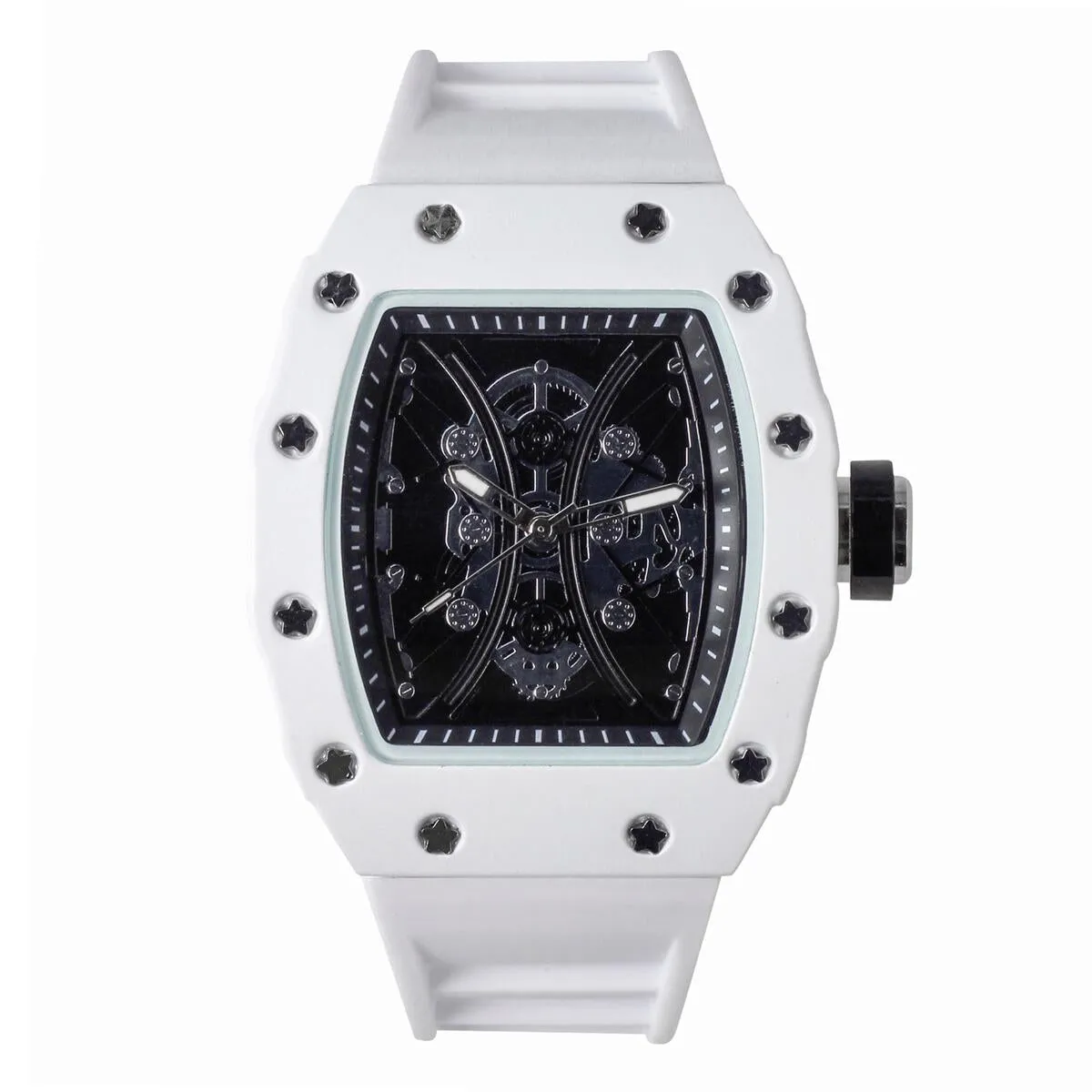 Popular Skeleton Dial Hip Hop Watch