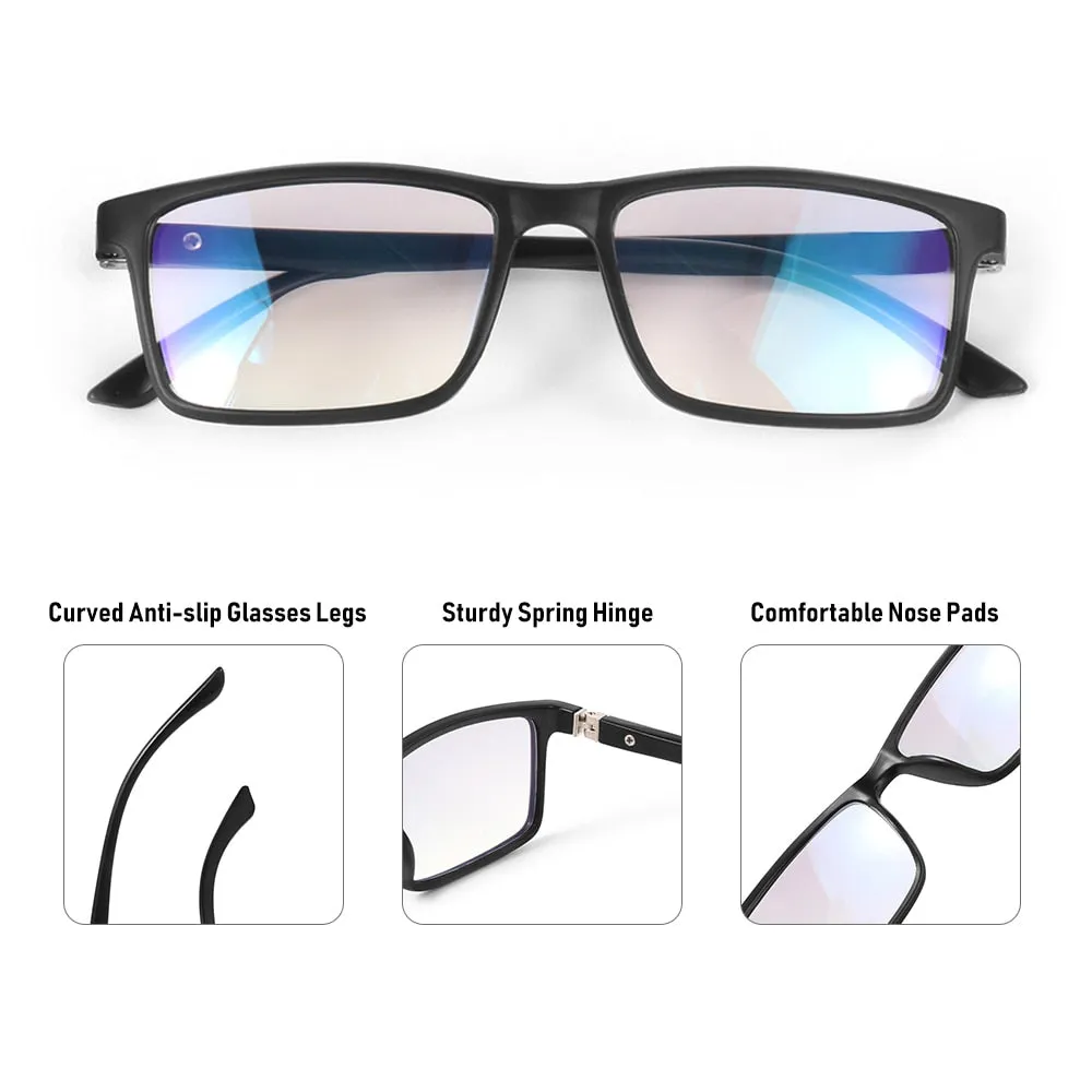 Progressive Multifocal Reading Glasses Anti Blue Light Presbyopia Eyeglasses Near Far Sight Spectacles Hyperopia Diopter Eyewear