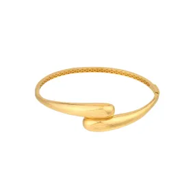 Puffy Gold Bypass Bangle