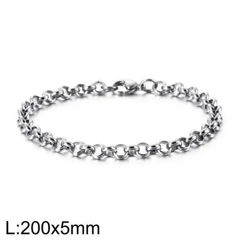 Punk Style Personalized Titanium Steel Bracelet for Men and Women - Wholesale Cross-Border Jewelry