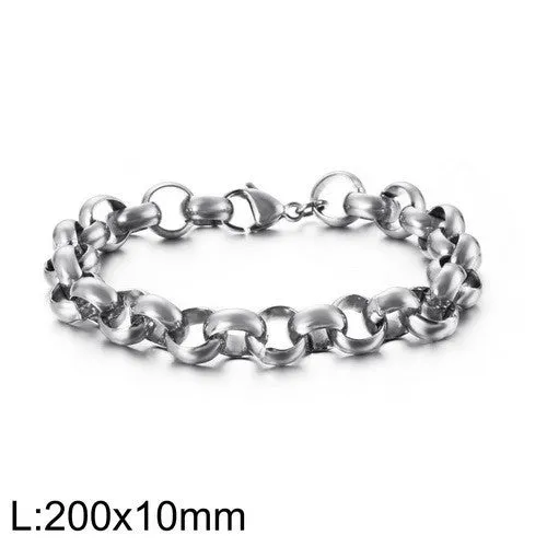 Punk Style Personalized Titanium Steel Bracelet for Men and Women - Wholesale Cross-Border Jewelry