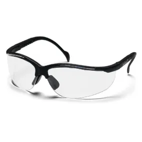 Pyramex SB1810S Venture II Glasses, Black Frame, Clear Lens, 1 Each