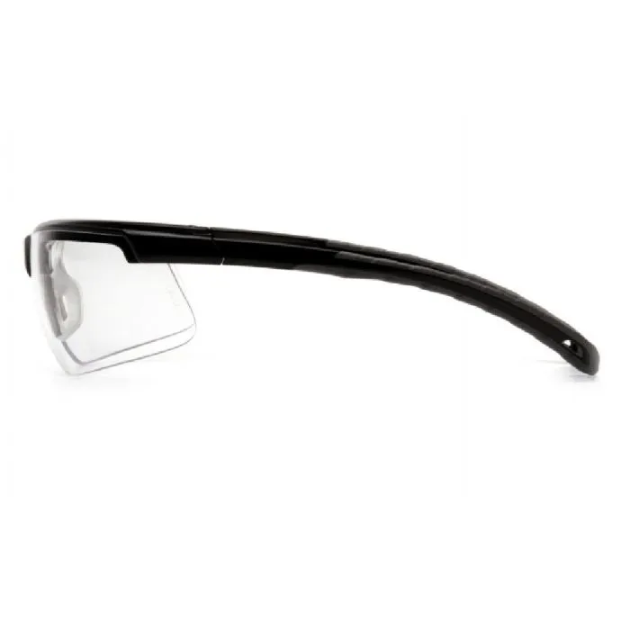 Pyramex SB8610DTM Ever-Lite Safety Glasses, Black Frame, Clear H2Max Anti-Fog Lens, 1 Each