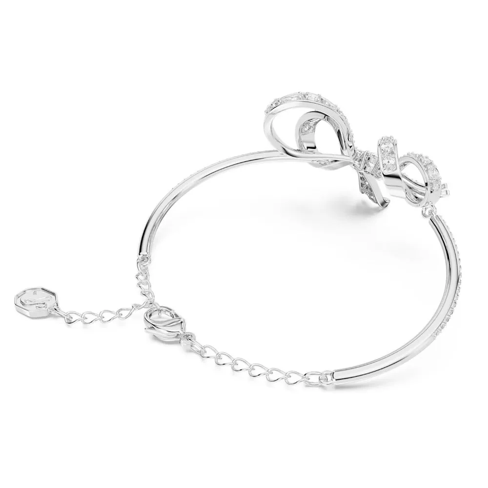 "Swarovski Volta Bow White Bangle "