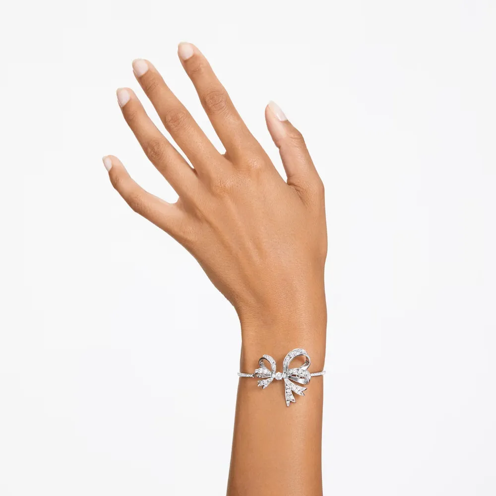 "Swarovski Volta Bow White Bangle "