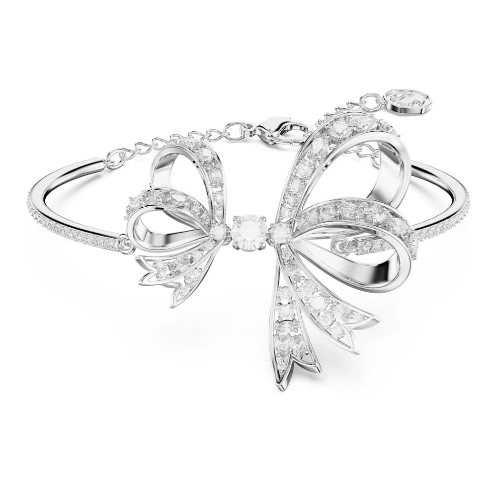 "Swarovski Volta Bow White Bangle "