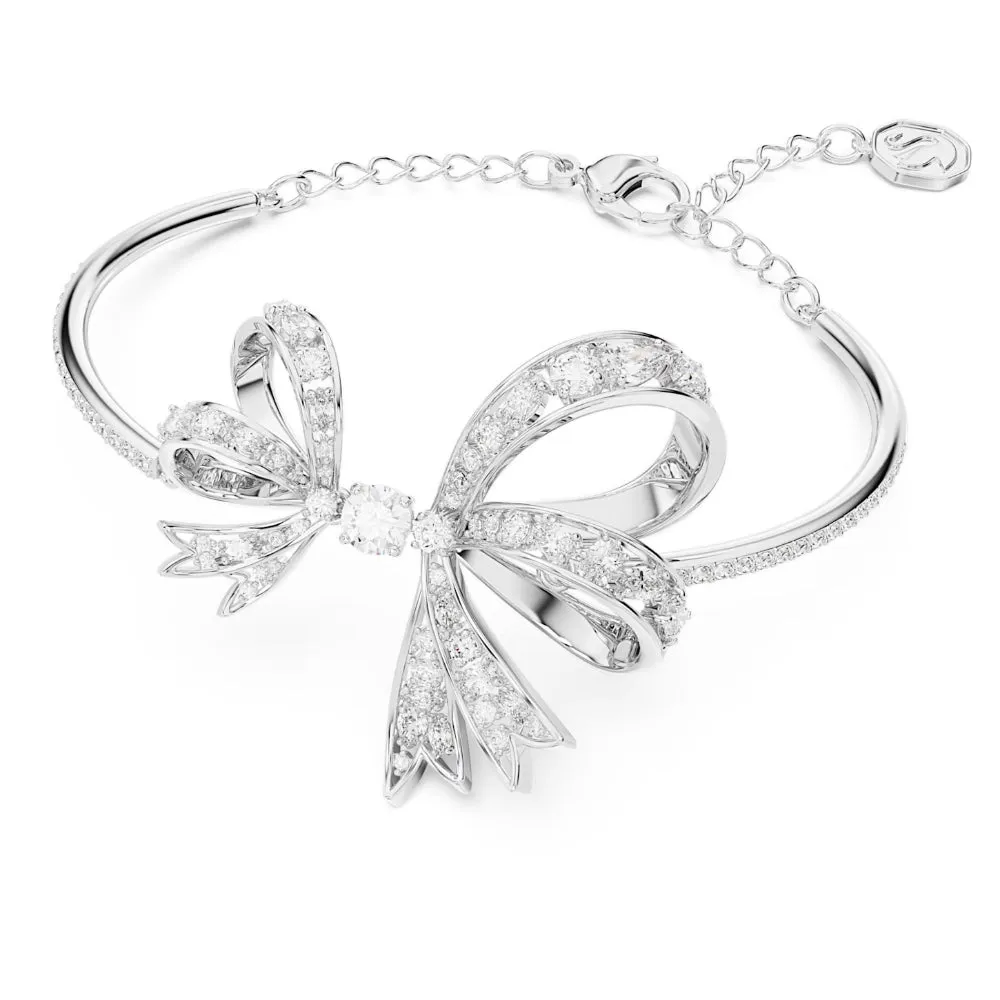 "Swarovski Volta Bow White Bangle "