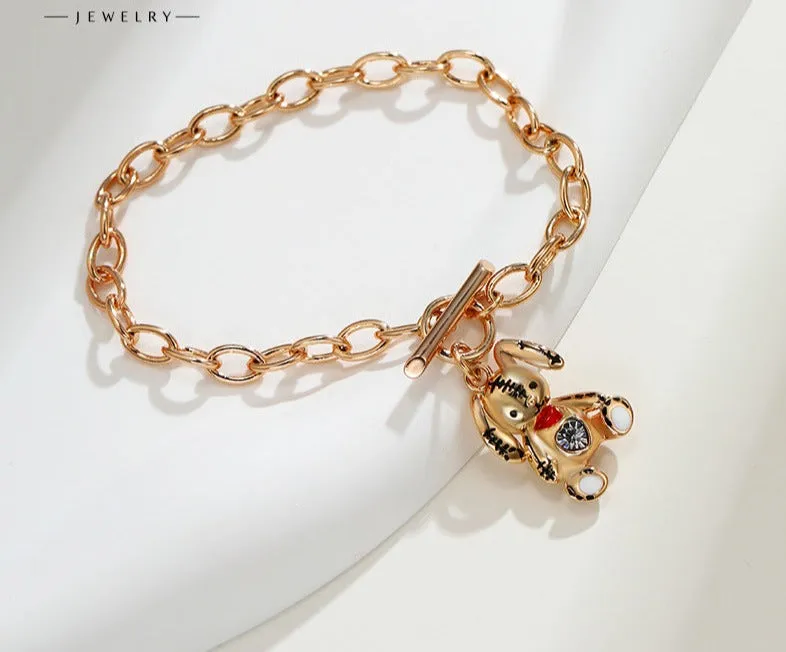 Rabbit Series Cute Long Ears Rabbit Bracelet Feminine Hand Accessories