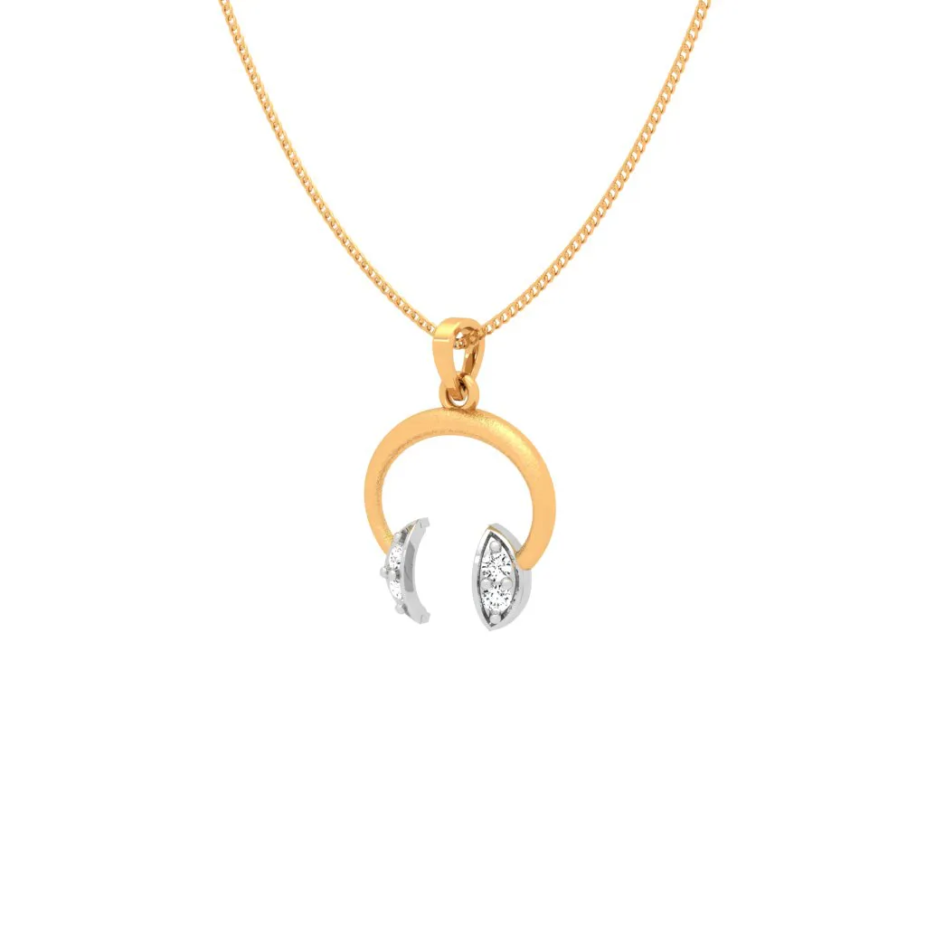 Rhythmic 18k Gold And Diamond Pendant