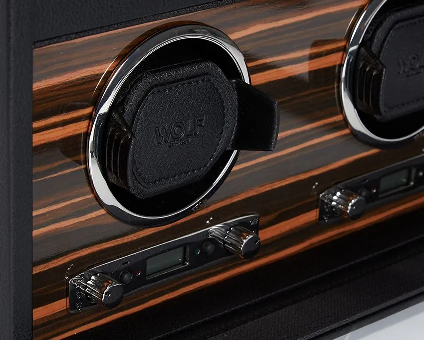 Roadster Double Watch Winder with Storage