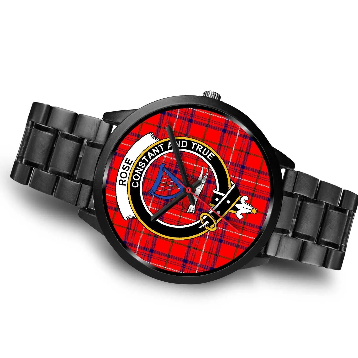 Rose Clan Badge Tartan Black Watch