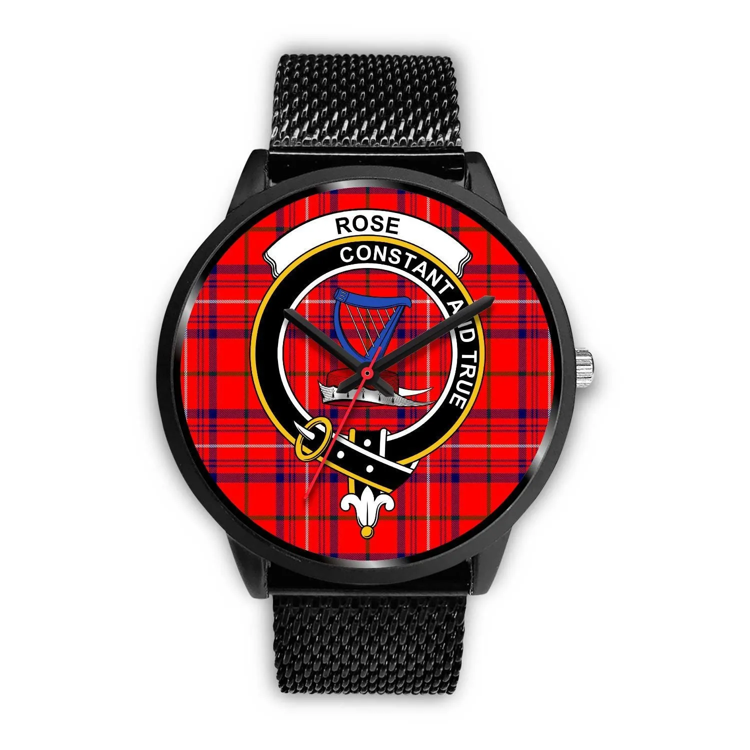 Rose Clan Badge Tartan Black Watch