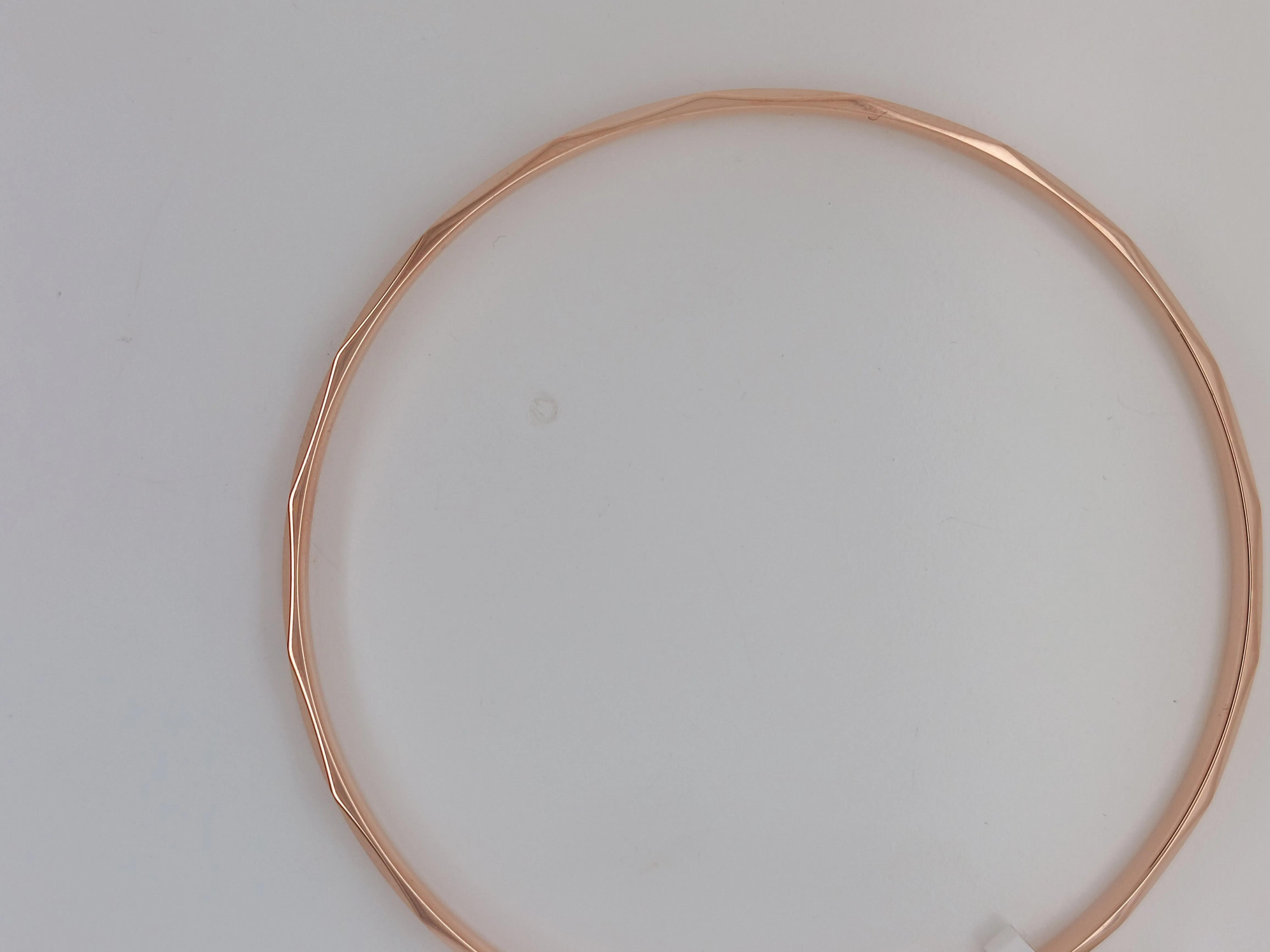 Rose Gold Patterned Bangle