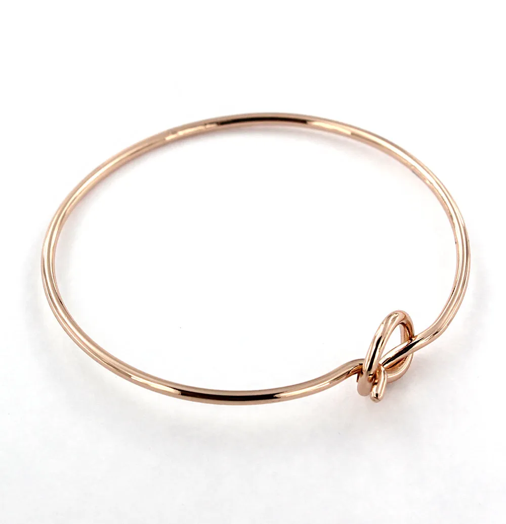 Rose Gold Tone Hook Bangle - 60mm - 1 Bangle - N418