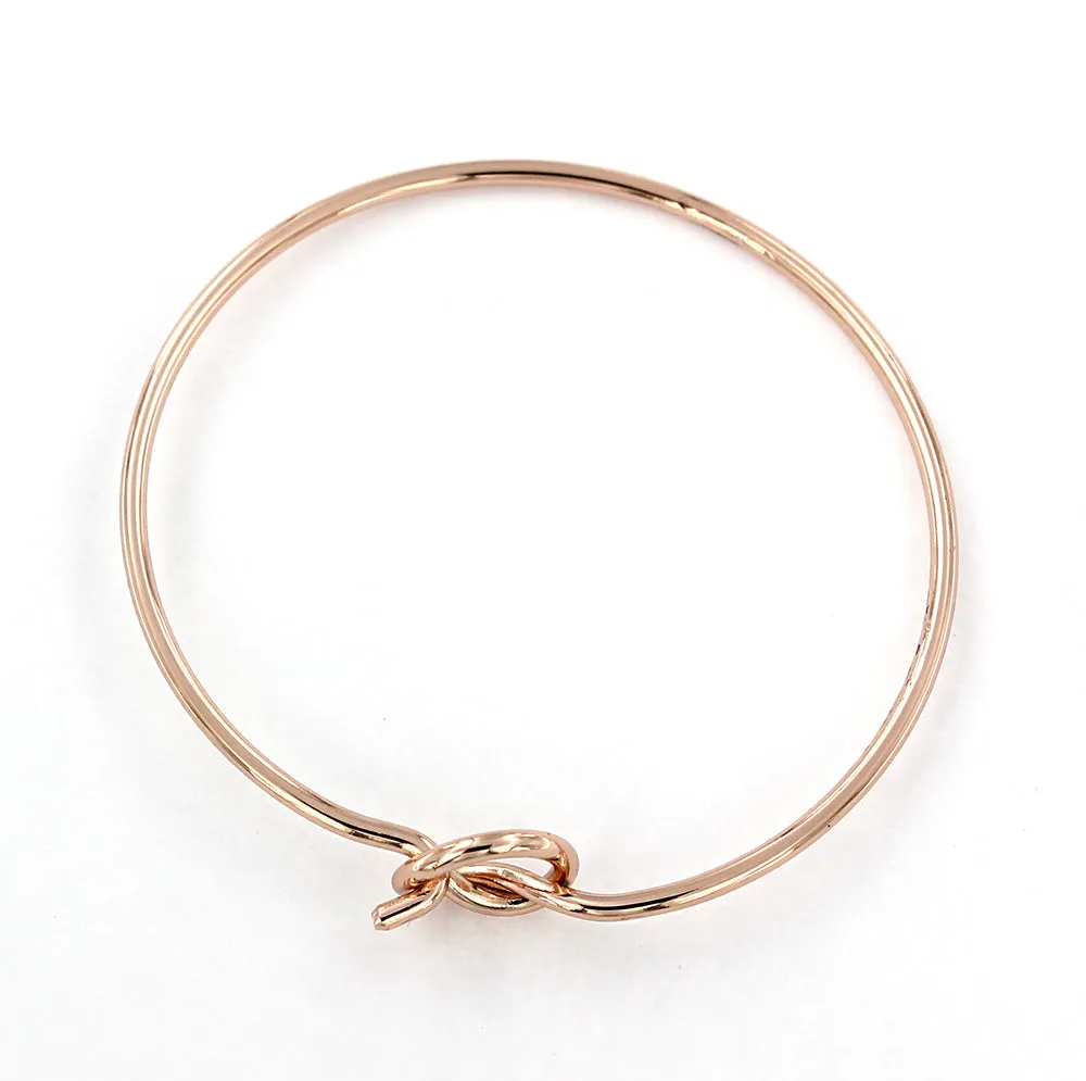 Rose Gold Tone Hook Bangle - 60mm - 1 Bangle - N418