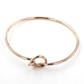 Rose Gold Tone Hook Bangle - 60mm - 1 Bangle - N418