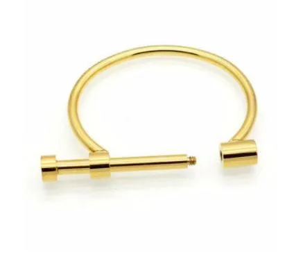 Screw it Bracelet Titanium Steel  and 18K Gold Plated Statement Fashion Jewelry - KESLEY