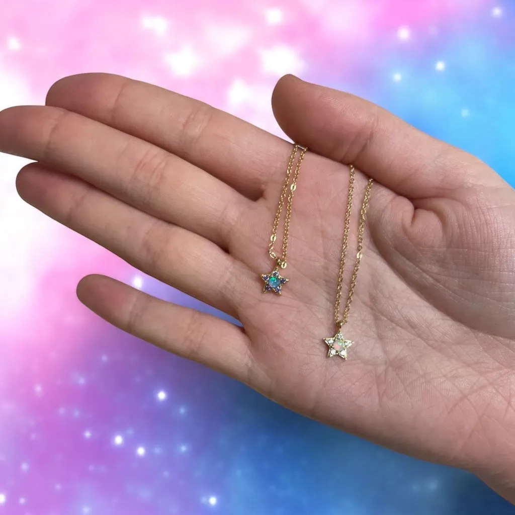 Shooting Star Opal Necklace