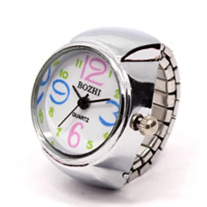 Silver Alloy Unisex Ring Quartz Watch