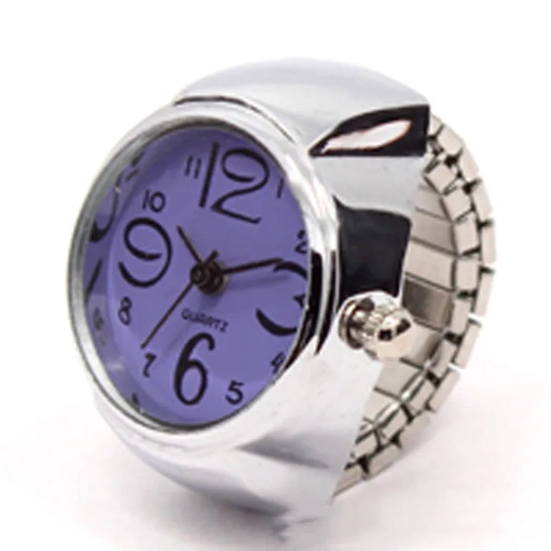 Silver Alloy Unisex Ring Quartz Watch