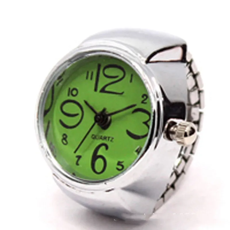 Silver Alloy Unisex Ring Quartz Watch