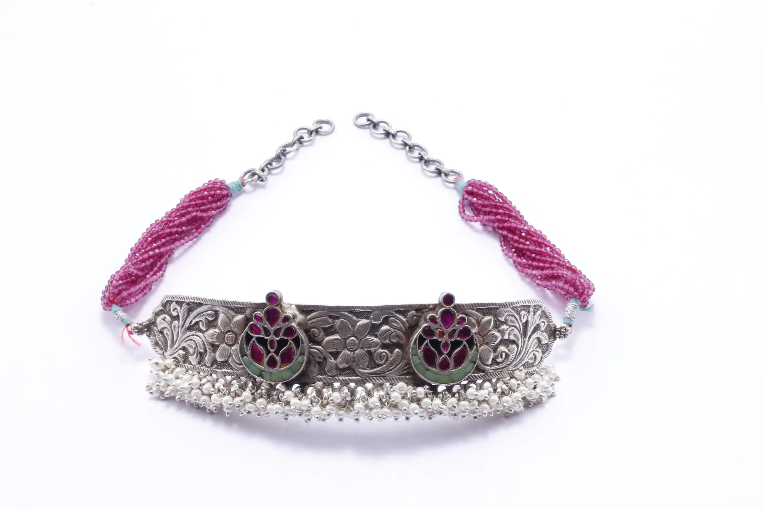 Silver Iti Charming Choker