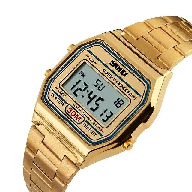 SKMEI 1123 Fashion Casual Sport Watch w/ Stainless Steel Strap