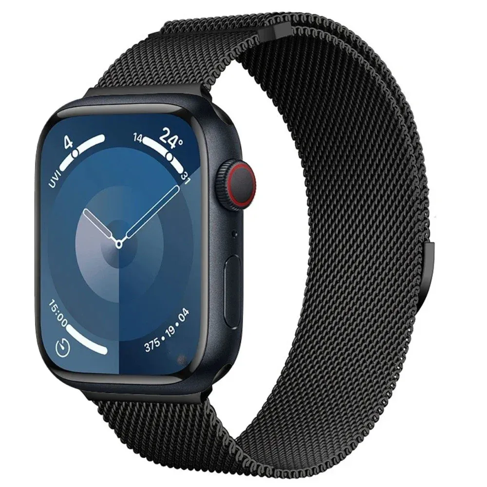 Sleek, Stainless Steel Milanese Loop Metal Band for Apple Watch