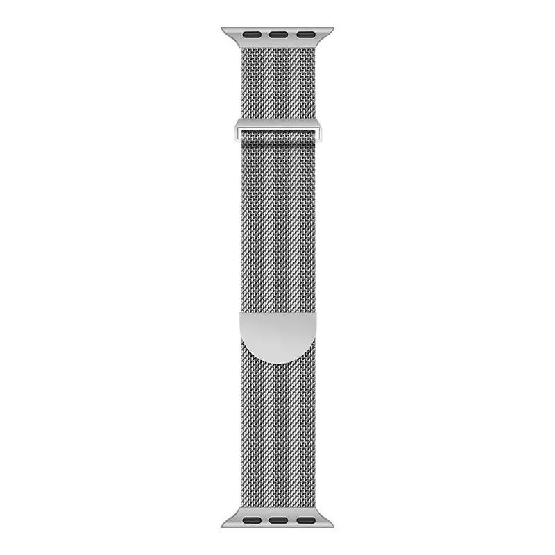 Sleek, Stainless Steel Milanese Loop Metal Band for Apple Watch