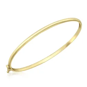 Soleil Collection Plain Bangle | 9K Solid Yellow Gold