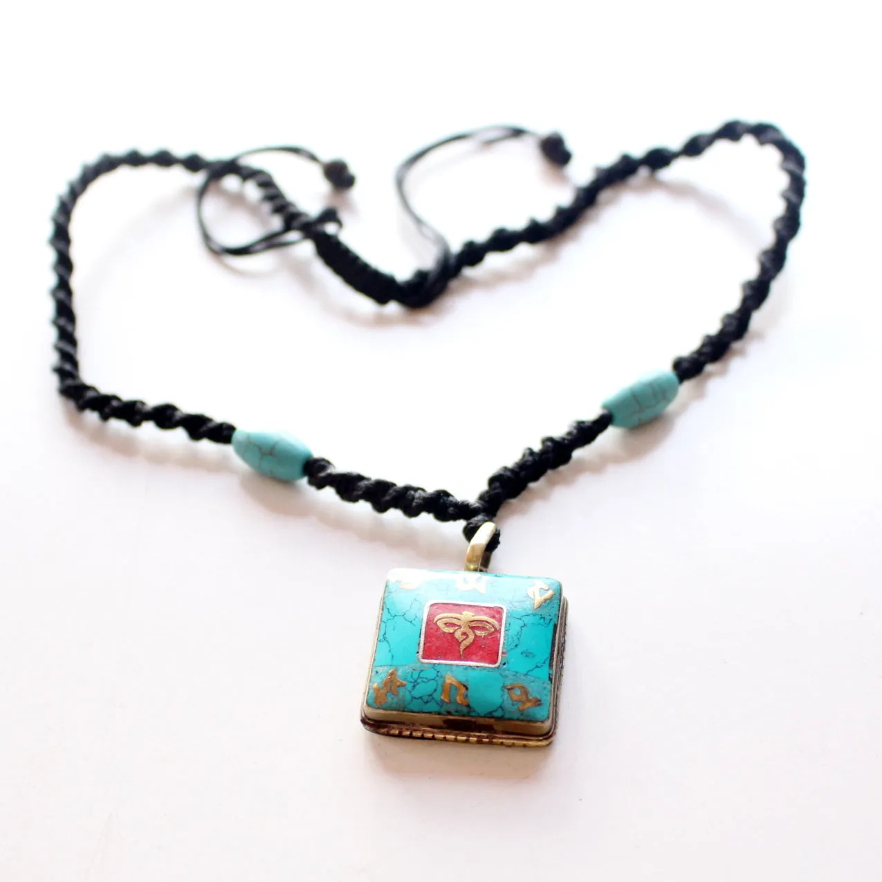 Square Buddha Eye Pendant