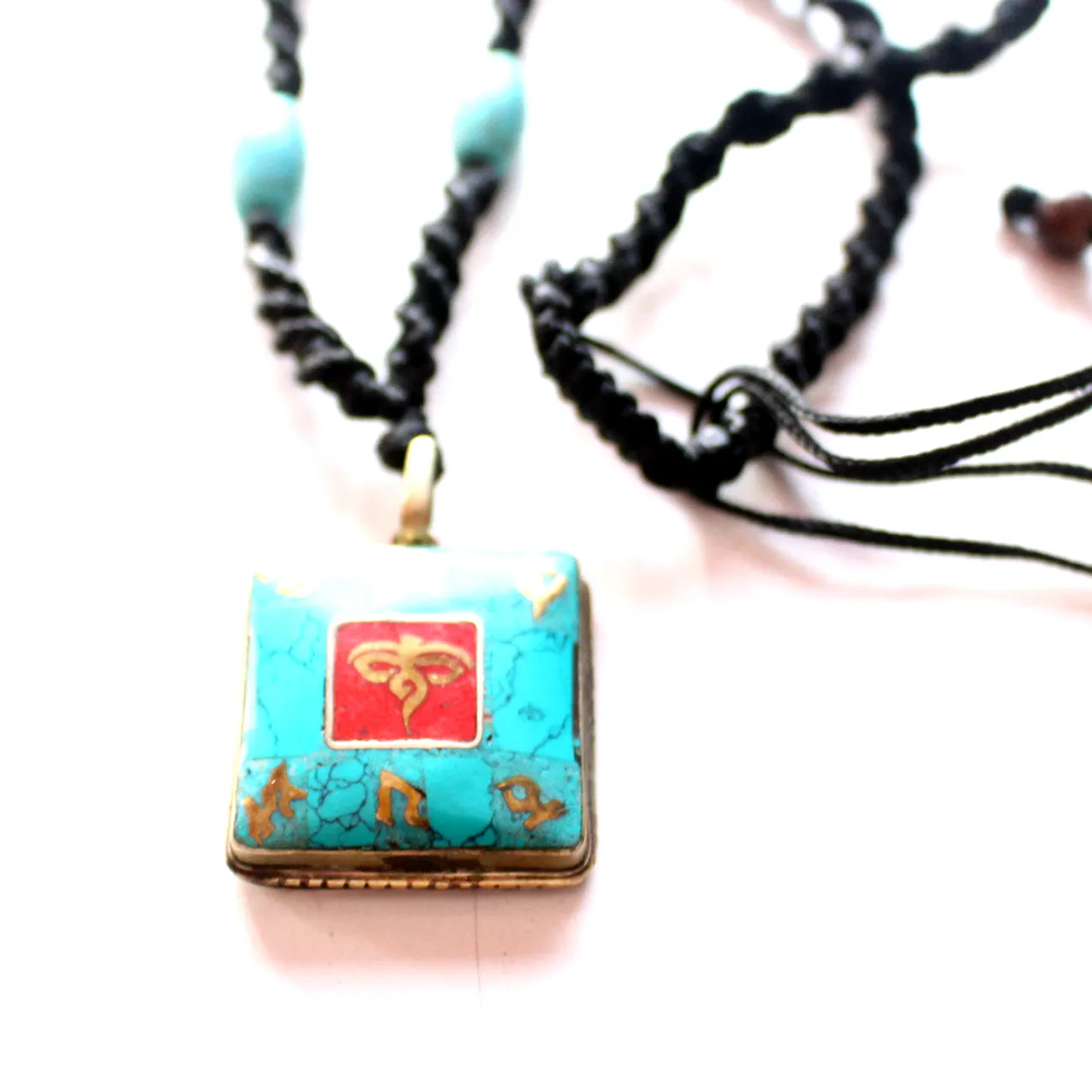 Square Buddha Eye Pendant