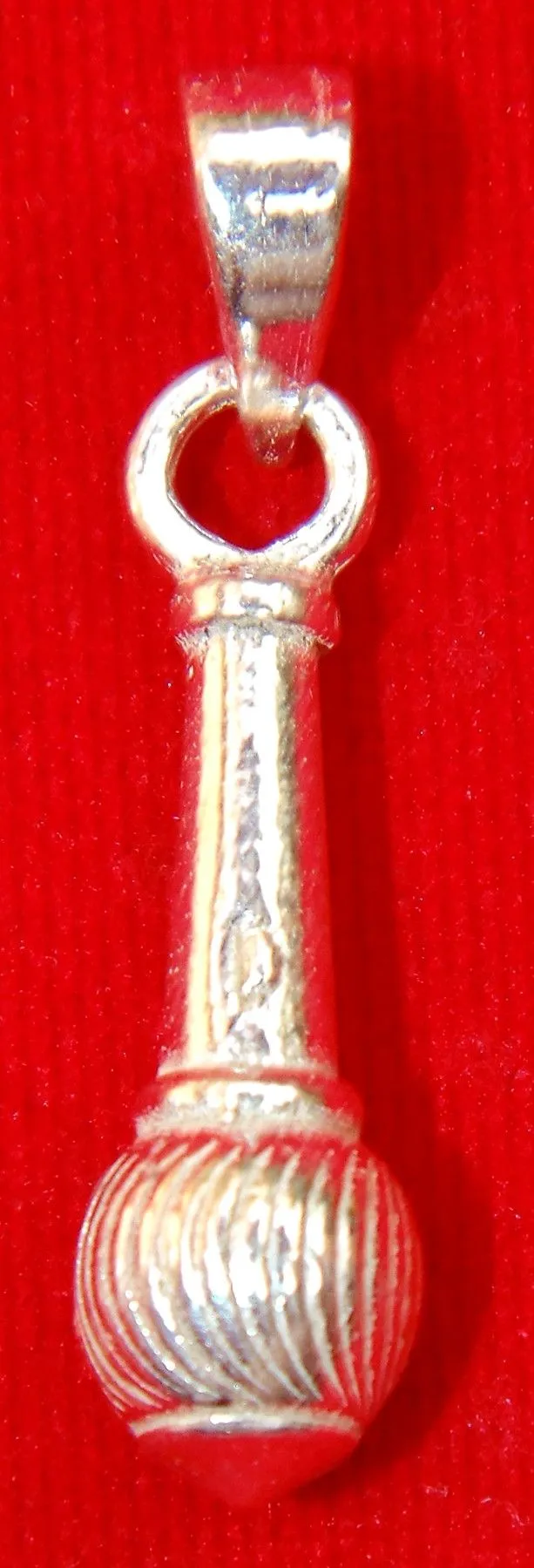 Sri Hanuman Gada (Mace)  pure silver pendant - weapon of Sri Hanuman