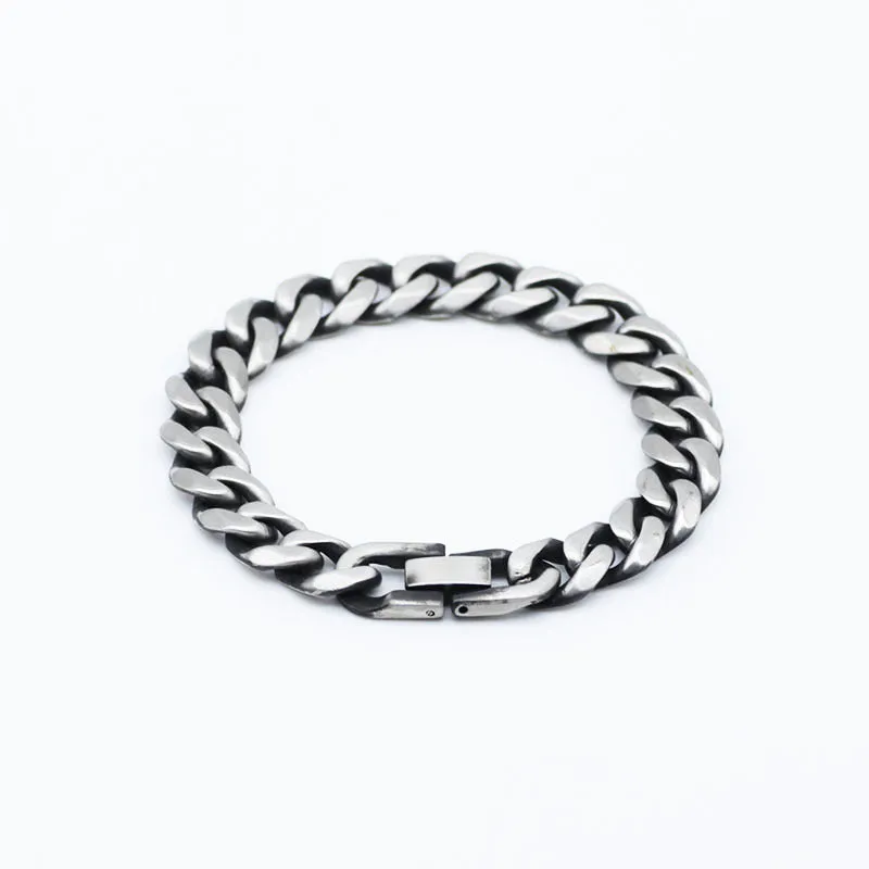 Stainless Steel Single Buckle Six Sides Titanium Buckle Bracelet