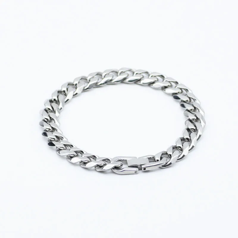 Stainless Steel Single Buckle Six Sides Titanium Buckle Bracelet