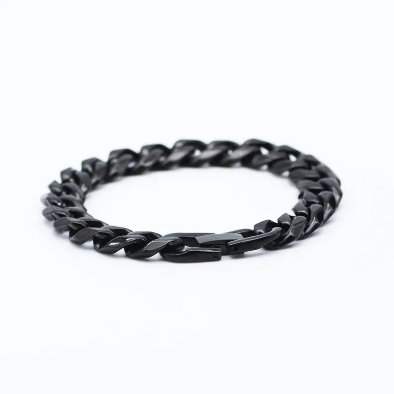 Stainless Steel Single Buckle Six Sides Titanium Buckle Bracelet