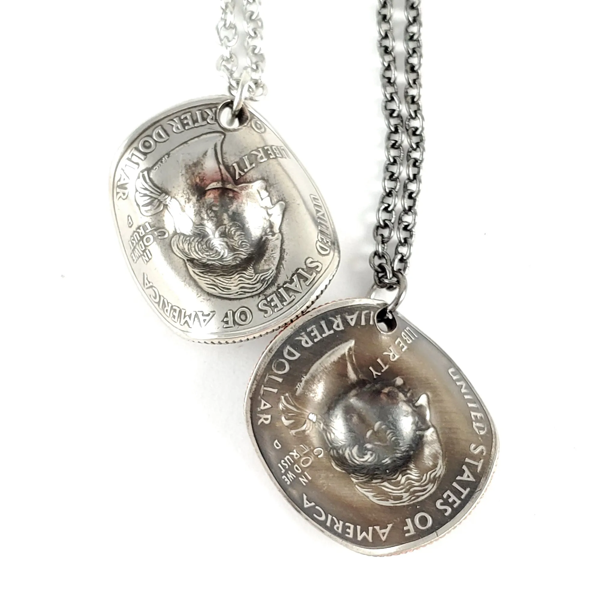 State Quarter Cowboy Hat Coin Necklace - Wholesale