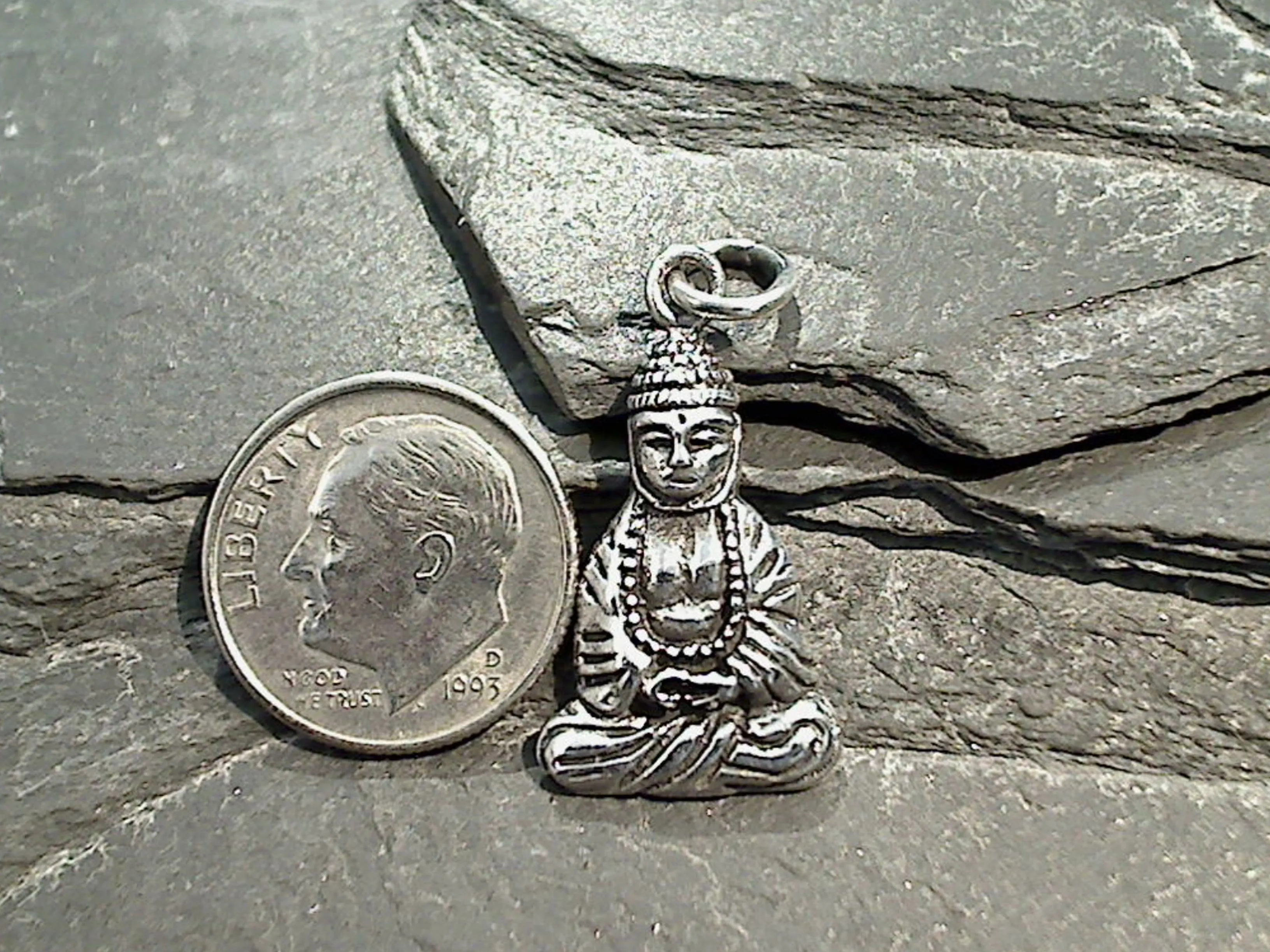 Sterling Silver Buddha Pendant