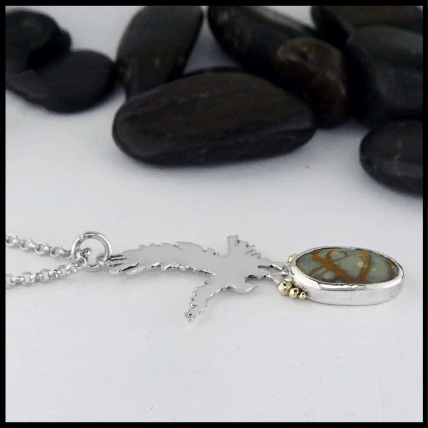 Sterling Silver Jasper Pendant