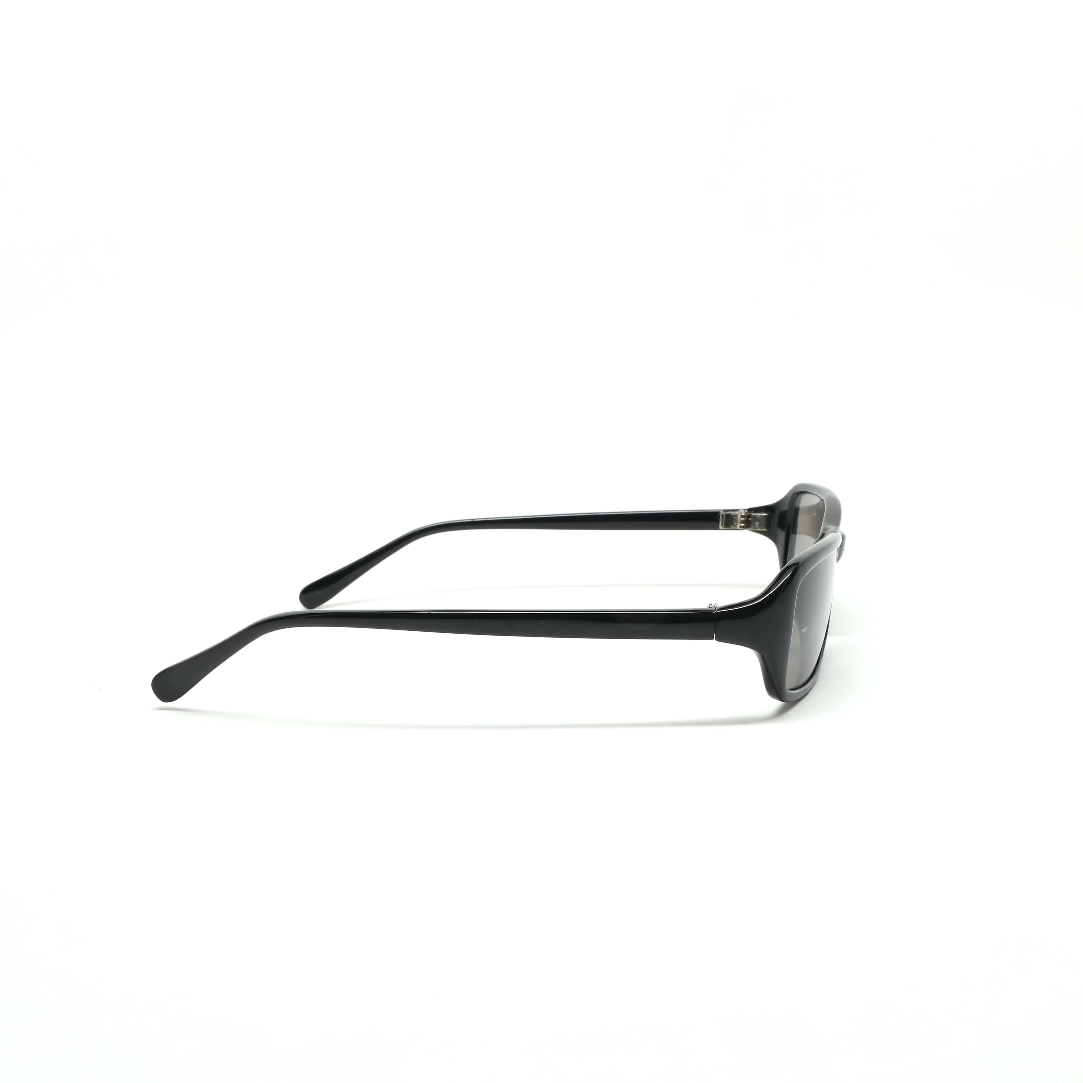 //Style 21// Deluxe Vintage 90s Rectangle Frame Sunglasses - Black