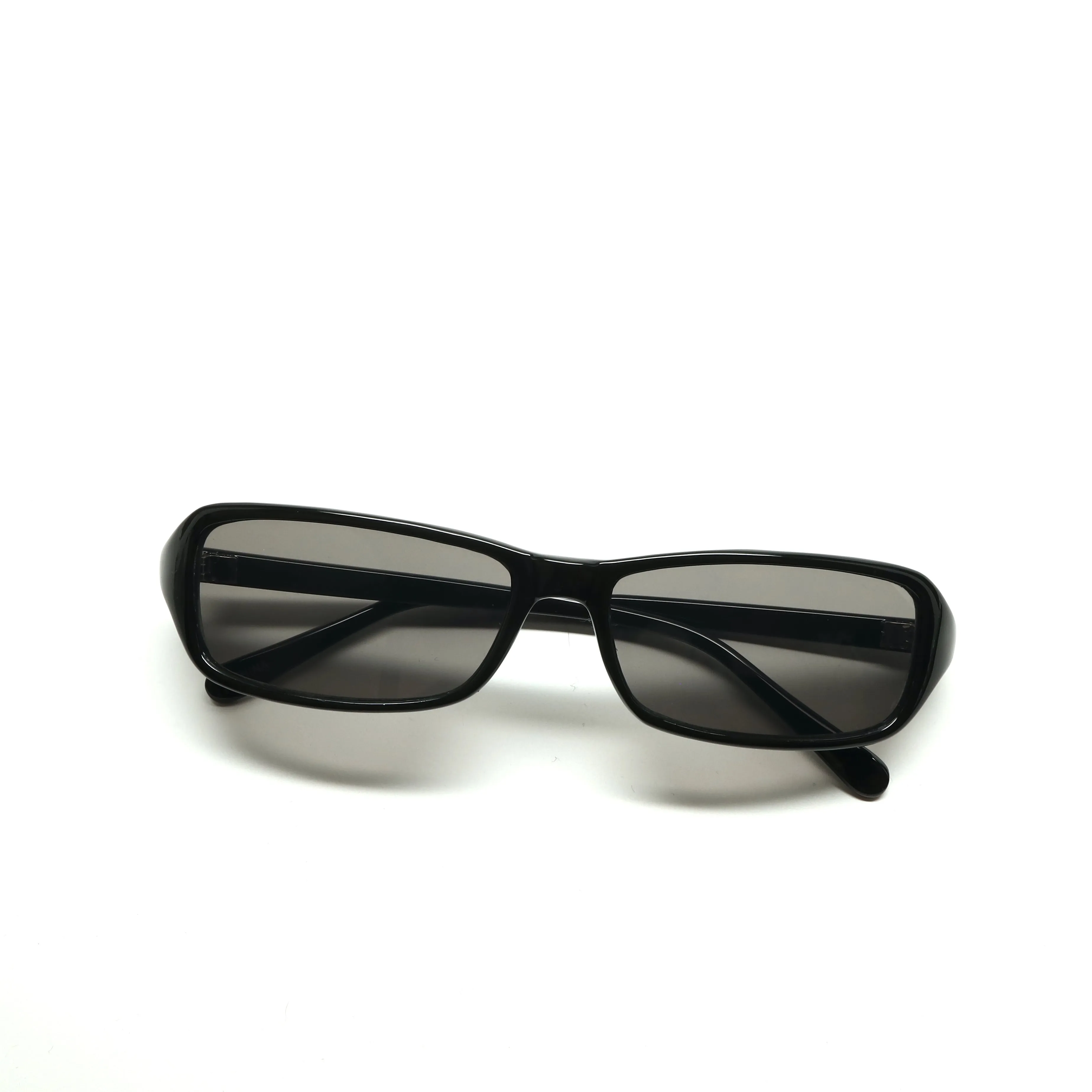 //Style 21// Deluxe Vintage 90s Rectangle Frame Sunglasses - Black