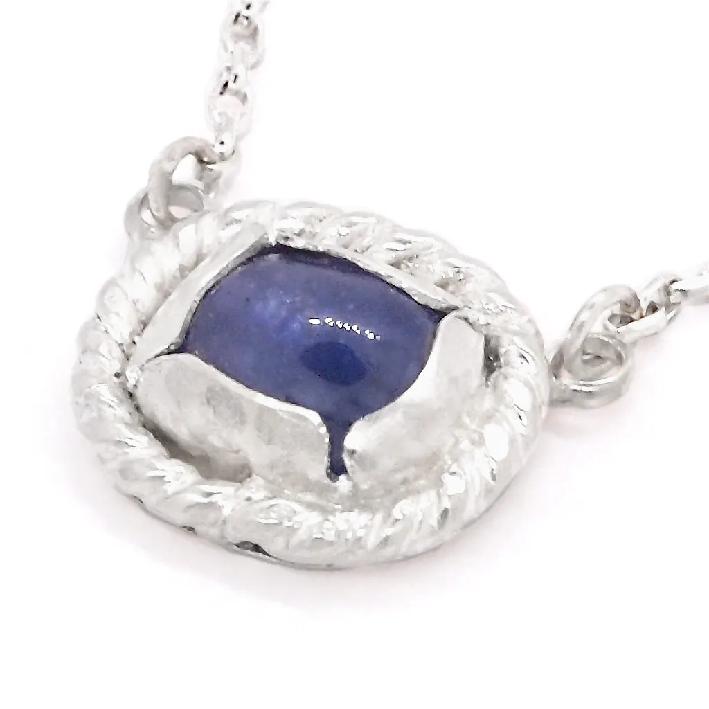 Tanzanite Cabochon  Necklace