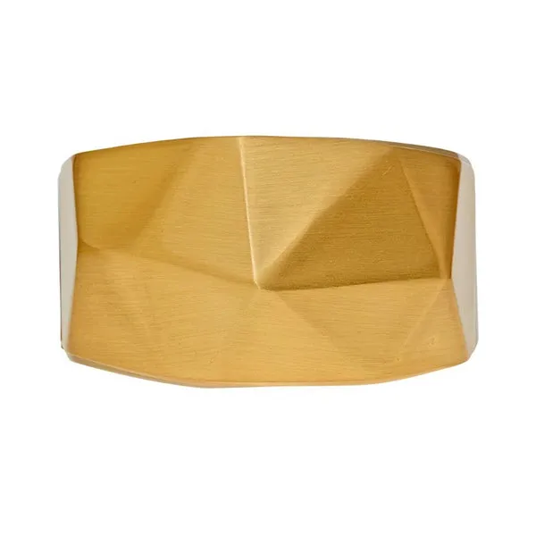 Tara Edge Gold Ion Plated Spring Bangle