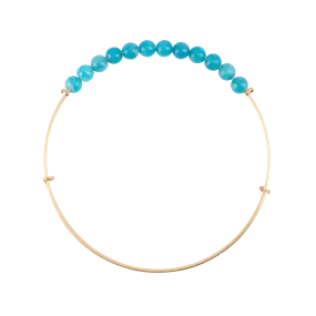 Teal Stone Bangle