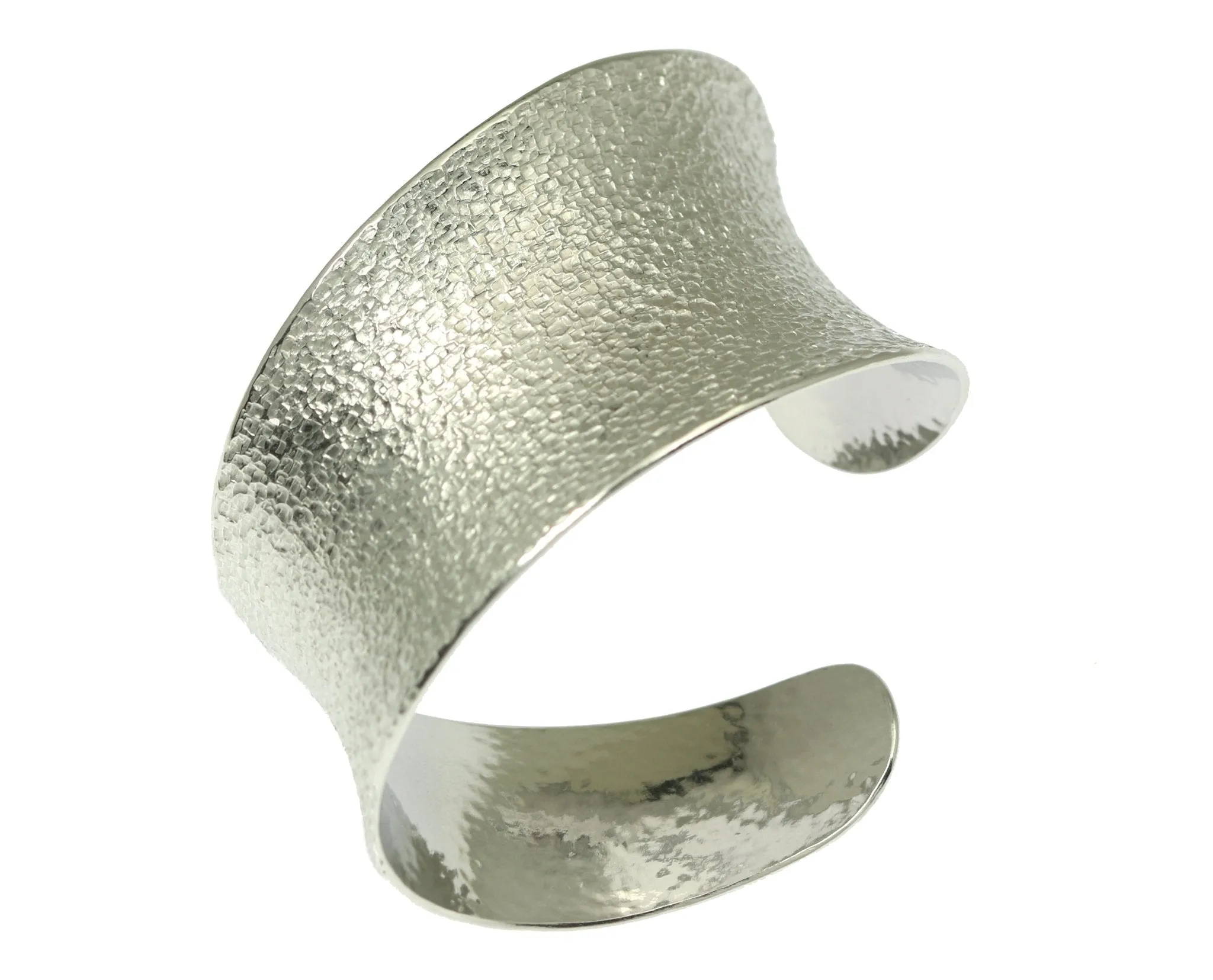 Texturized Aluminum Anticlastic Bangle