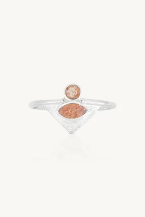 The Nile Sunstone Silver Ring