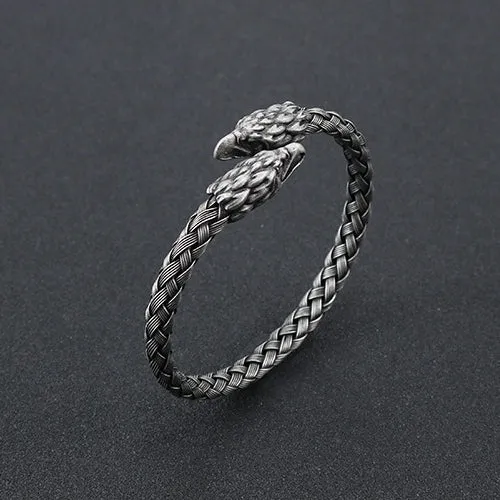 Titanium Steel Eagle Beak Bracelet for Men - Retro European and American Fashion Jewelry